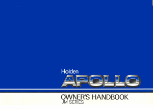 Manual Holden JM Apollo (1993)