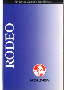 Manual Holden TF Rodeo (1998)