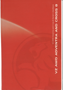 Manual Holden VZ Adventra-Cross (2005)