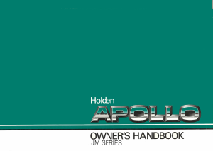 Manual Holden JM Apollo (1994)