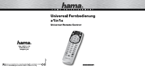 Handleiding Hama 00040081 1in1 Afstandsbediening