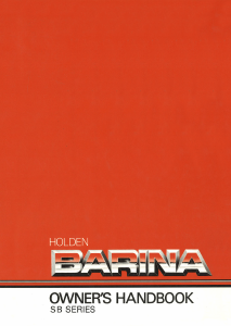 Manual Holden SB Barina (1994)