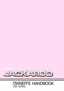 Manual Holden Jackaroo (1993)