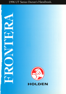Manual Holden Frontera (1996)
