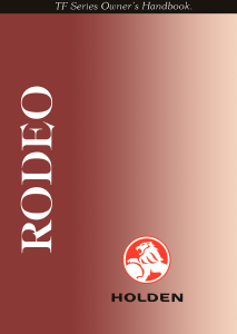Manual Holden TF Rodeo (1997)