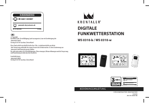 Manual de uso Krontaler WS-0310-w Estación meteorológica