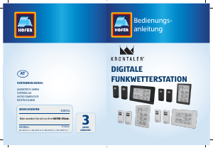 Bedienungsanleitung Krontaler WS-0307-w-h Wetterstation