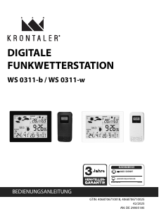 Manual de uso Krontaler WS-0311-w Estación meteorológica