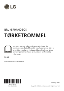 Bruksanvisning LG RHA1008NDK Tørketrommel