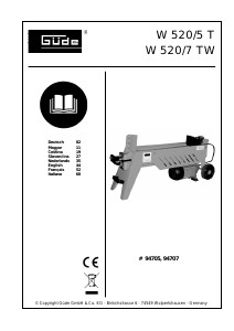 Manual Güde W520/5T Wood Splitter