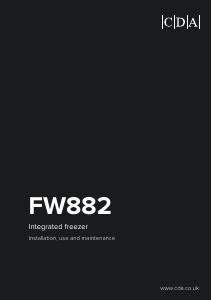 Manual CDA FW882 Freezer
