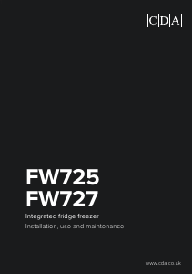 Bruksanvisning CDA FW727 Kyl-frys
