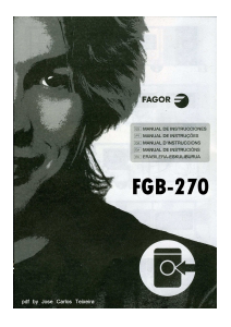 Manual Fagor FGB-270 Máquina de lavar roupa