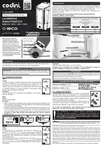 Manual de uso Codini Q-Bico 8054 Lavadora