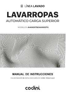 Manual de uso Codini AIAS6007B Lavadora
