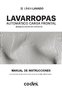 Manual de uso Codini AIAFA8014G Lavadora