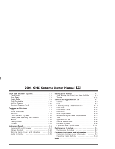 Handleiding GMC Sonoma (2004)