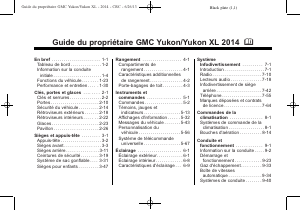 Mode d’emploi GMC Yukon (2014)