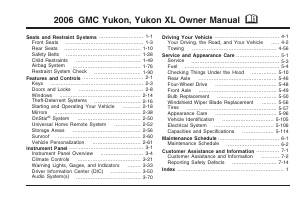 Bruksanvisning GMC Yukon XL (2006)