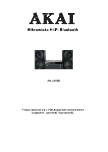 Instrukcja Akai AM-301BK Zestaw stereo