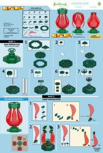 Manual Brickcraft set 72099 Bricktanicals 3in1 holiday vase