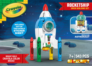 Manual Brickcraft set 72102 Crayola Rocketship