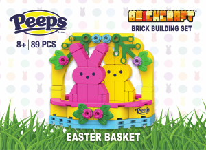 Manual Brickcraft set 72067 Peeps Easter basket (pink & yellow)