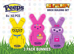 Manual Brickcraft set 72171 Peeps 3-pack bunnies (yellow, purple, pink)