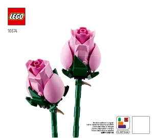 Manual Lego set 10374 Botanical Collection Buchet de trandafiri roz