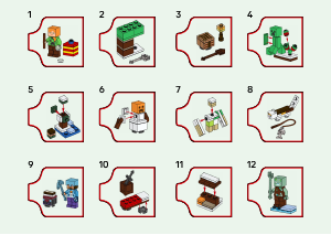Bedienungsanleitung Lego set 21280 Minecraft Adventskalender 2025