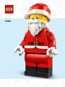 Brugsanvisning Lego set 40820 Promotional Opskaleret minifigur af julemanden