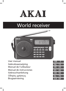 Brugsanvisning Akai APW15 Radio