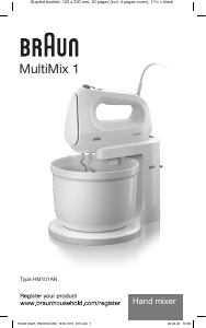 Kullanım kılavuzu Braun HM 1070 MultiMix 1 El mikseri