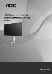 Handleiding AOC I2790PQU LCD monitor