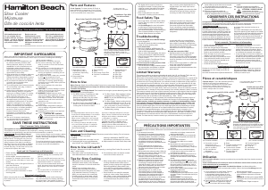 Manual de uso Hamilton Beach 33573 Slow cooker
