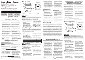 Handleiding Hamilton Beach 33765 Slowcooker