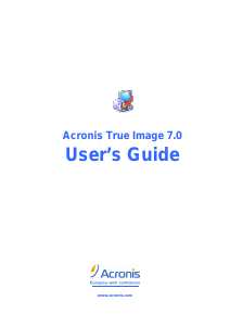 Handleiding Acronis True Image 7.0