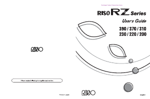 Handleiding RISO RZ310 Multifunctional printer