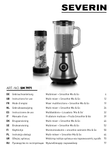 Bruksanvisning Severin SM 7971 Blender