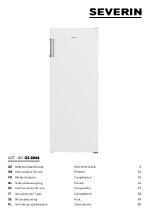 Bedienungsanleitung Severin GS 8868 Gefrierschrank