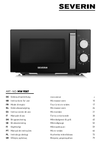 Manuale Severin MW 9587 Microonde