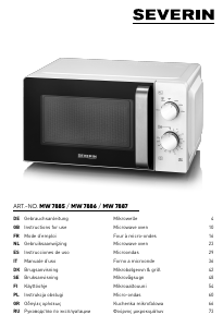 Manuale Severin MW 7886 Microonde