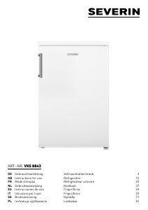 Mode d’emploi Severin VKS 8843 Réfrigérateur