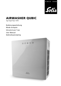 Manuale Solis 7281 Qubic Purificatore d'aria
