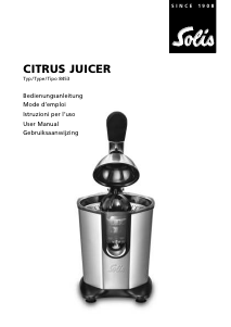 Bruksanvisning Solis 8453 Citruspress