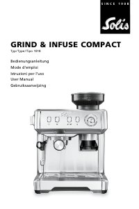 Manuale Solis 1018 Grind & Infuse Compact Macchina per espresso