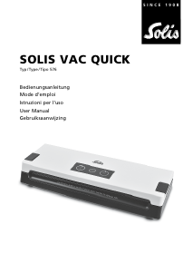 Handleiding Solis 576 Vac Quick Vacumeermachine