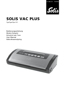 Bedienungsanleitung Solis 571 Vac Plus Vakuumierer