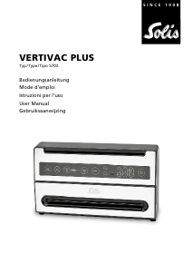 Mode d’emploi Solis 5703 Vertivac Plus Appareils de mise sous vide