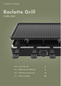 Bedienungsanleitung Studio Linea SLGRILL30BK Raclette-grill